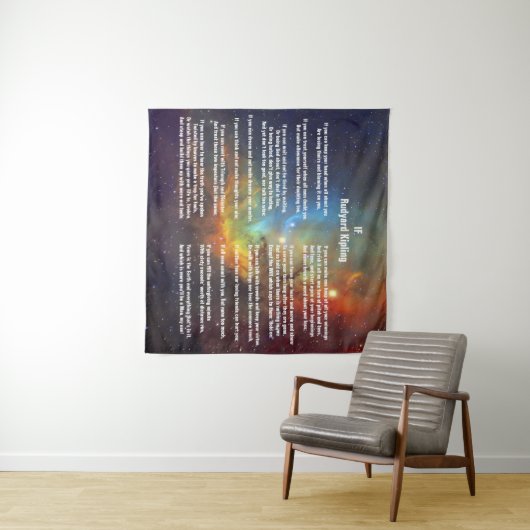 Wenn von Rudyard Kipling Wandteppich (Beispiel (Horizontal))