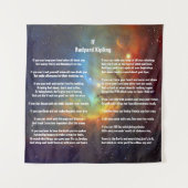 Wenn von Rudyard Kipling Wandteppich (Vorderseite)