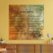 Wenn von Rudyard Kiplon Carina Leinwanddruck (Insitu (Wohnzimmer))