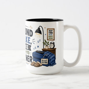 Wenn wach gefunden Lustiger Papa Kaffeebecher Zweifarbige Tasse