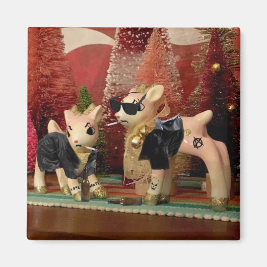 Wenn Weihnachtsdekorationen einen schlechten Magne Magnet (Vorne)