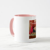 Wenn Weihnachtsdekorationen Zweiton Tasse (Vorderseite Links)