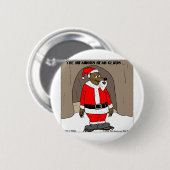 Wenn Weihnachtsfeier der Bärenspass Weihnachten gi Button (Vorne & Hinten)