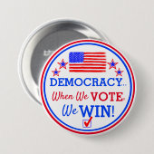 Wenn wir abstimmen...Wir gewinnen Kamala Harris Wa Button (Vorne & Hinten)