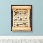 Wenn wir alle in den Himmel geklatschte Leinwände  Leinwanddruck (Insitu (Holzboden))