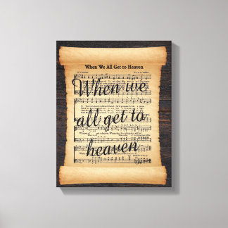 Wenn wir alle in den Himmel geklatschte Leinwände Leinwanddruck