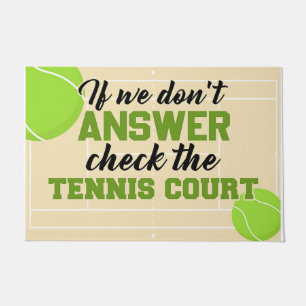 Wenn wir den Karo nicht beantworten, den Tennispla Fußmatte