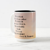 WENN WIR DENKEN ZWEIFARBIGE TASSE (Vorderseite Links)