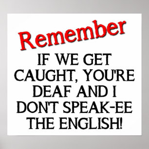 Wenn wir ein lustiges Poster bekommen