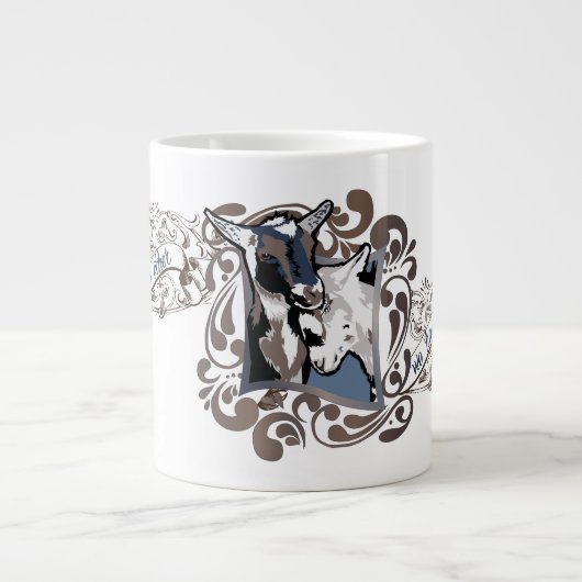 Wenn wir einander haben, haben wir alles Ziegen Jumbo-Tasse (Vorderseite)