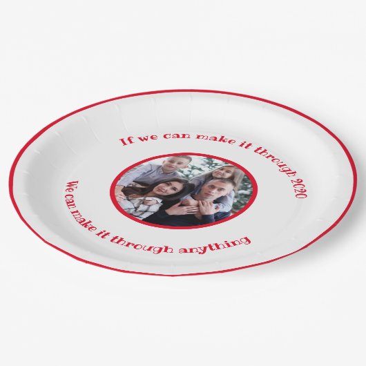 Wenn wir es 2020 Covid Name Fun Moderne Pappteller (Schrägansicht)