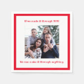 Wenn wir es 2020 Covid Name Fun Moderne Serviette (Vorderseite)