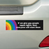 Wenn wir geben, entsprechen homosexuelle Leute Autoaufkleber (Auf Auto)