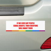 Wenn wir homosexuelle Leutegleichgestelltrechte Autoaufkleber (Auf Auto)