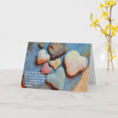 Wenn wir jemanden verlieren wir Liebe-Heart Rocks Karte (Gelbe Blume)