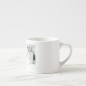 Wenn wir Kaffee Kätzchenespresso-Tasse habend sind Espressotasse (Rechts)