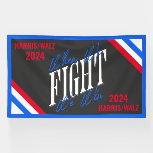 Wenn wir kämpfen gewinnen banner (Horizontal)