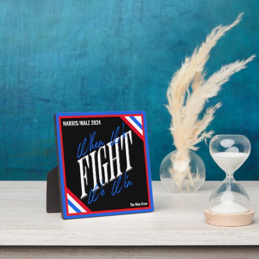 Wenn wir kämpfen gewinnen fotoplatte (InSitu)