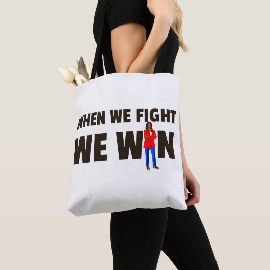 Wenn wir kämpfen gewinnen wir Harris Tote Tasche (Von Nahem)