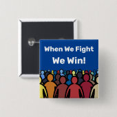 Wenn wir kämpfen gewinnen wir Harris Walz Button (Vorne & Hinten)