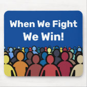 Wenn wir kämpfen gewinnen wir Harris Walz Mousepad (Vorne)