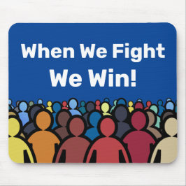 Wenn wir kämpfen gewinnen wir Harris Walz Mousepad