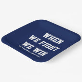 Wenn wir kämpfen gewinnen wir Harris Walz Pappteller (Gewinkelt)