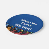 Wenn wir kämpfen gewinnen wir Harris Walz Pappteller (Schrägansicht)