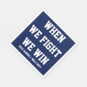 Wenn wir kämpfen gewinnen wir Harris Walz Serviette (Ecke)