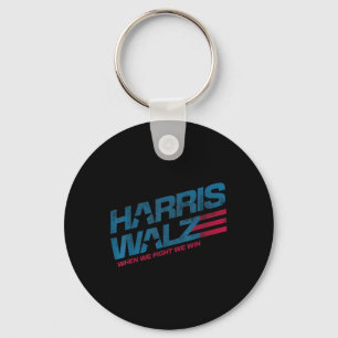 Wenn wir kämpfen, gewinnen wir Kamala Harris Cat L Schlüsselanhänger