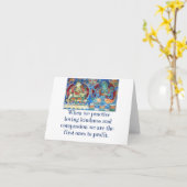 Wenn wir Liebe praktizieren - Mitgefühl quot Karte (Gelbe Blume)