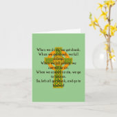 Wenn wir trinken, bekommen wir Betrunkenes - irisc Karte (Gelbe Blume)