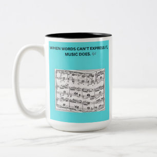 WENN WORTE ES NICHT AUSDRÜCKEN KÖNNEN, TUT ES DIE ZWEIFARBIGE TASSE
