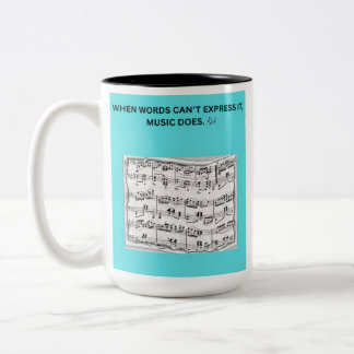 WENN WORTE ES NICHT AUSDRÜCKEN KÖNNEN, TUT ES DIE ZWEIFARBIGE TASSE