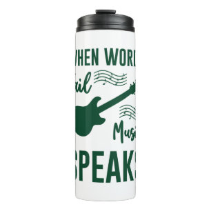 Wenn Wörter Musik Versagt haben Thermosbecher