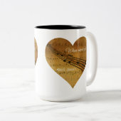 Wenn Wörter versagen, spricht Musik Zweifarbige Tasse (VorderseiteRechts)