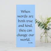 Wenn Wörter wahr sind...Rack Card (Stehend Vorderseite)