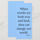 Wenn Wörter wahr sind...Rack Card (Vorne/Hinten)