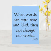 Wenn Wörter wahr und nett sind... Karte (Gelbe Blume)