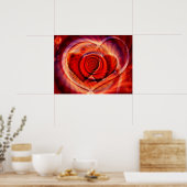 Wenn zwei Herzen eins werden Poster (Küche)