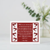 Wenn zwei Soule... Victor Hugo Quote Postcard Postkarte (Stehend Vorderseite)