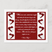 Wenn zwei Soule... Victor Hugo Quote Postcard Postkarte (Vorderseite)