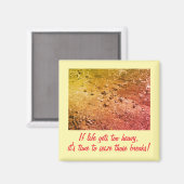Wenns im Leben zu schwer wird Inspirations-Magnet Magnet (Vorderseite/Rückseite)