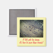 Wenns im Leben zu schwer wird Inspirations-Magnet Magnet (Vorderseite/Rückseite)