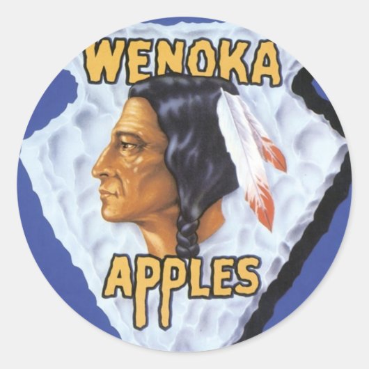 Wenoka Apples Runder Aufkleber (Vorderseite)