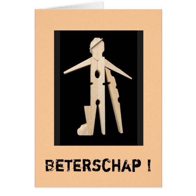 Wenskaart beterschap (Vorne)