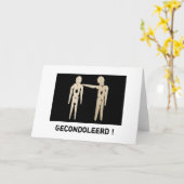 Wenskaart gecondoleerd karte (Gelbe Blume)