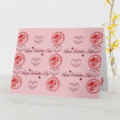 Wenskaart Happy Valentines day Karte (Gelbe Blume)