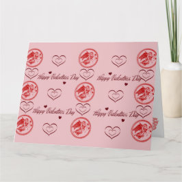 Wenskaart Happy Valentines day Karte