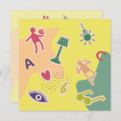 wenskaart veel succces examen (Vorne/Hinten)